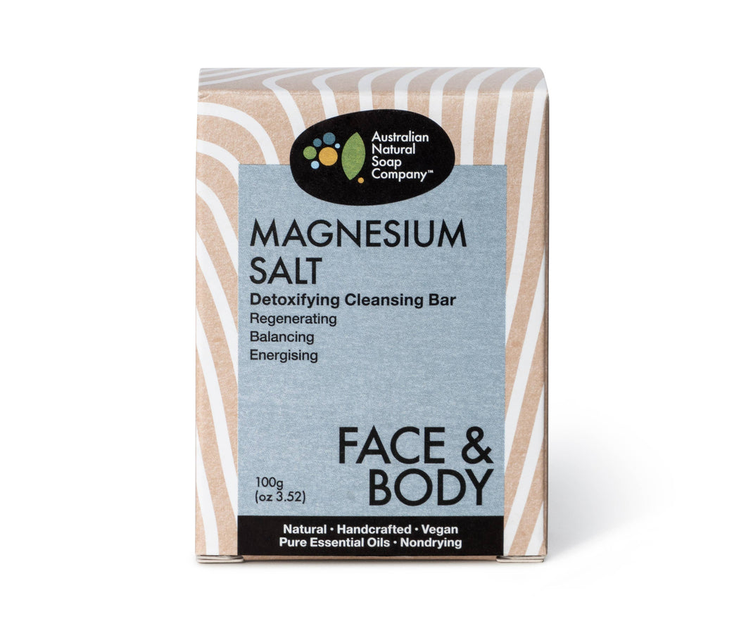 Magnesium Salt Detoxifying Face & Body Soap Cleanser 100g